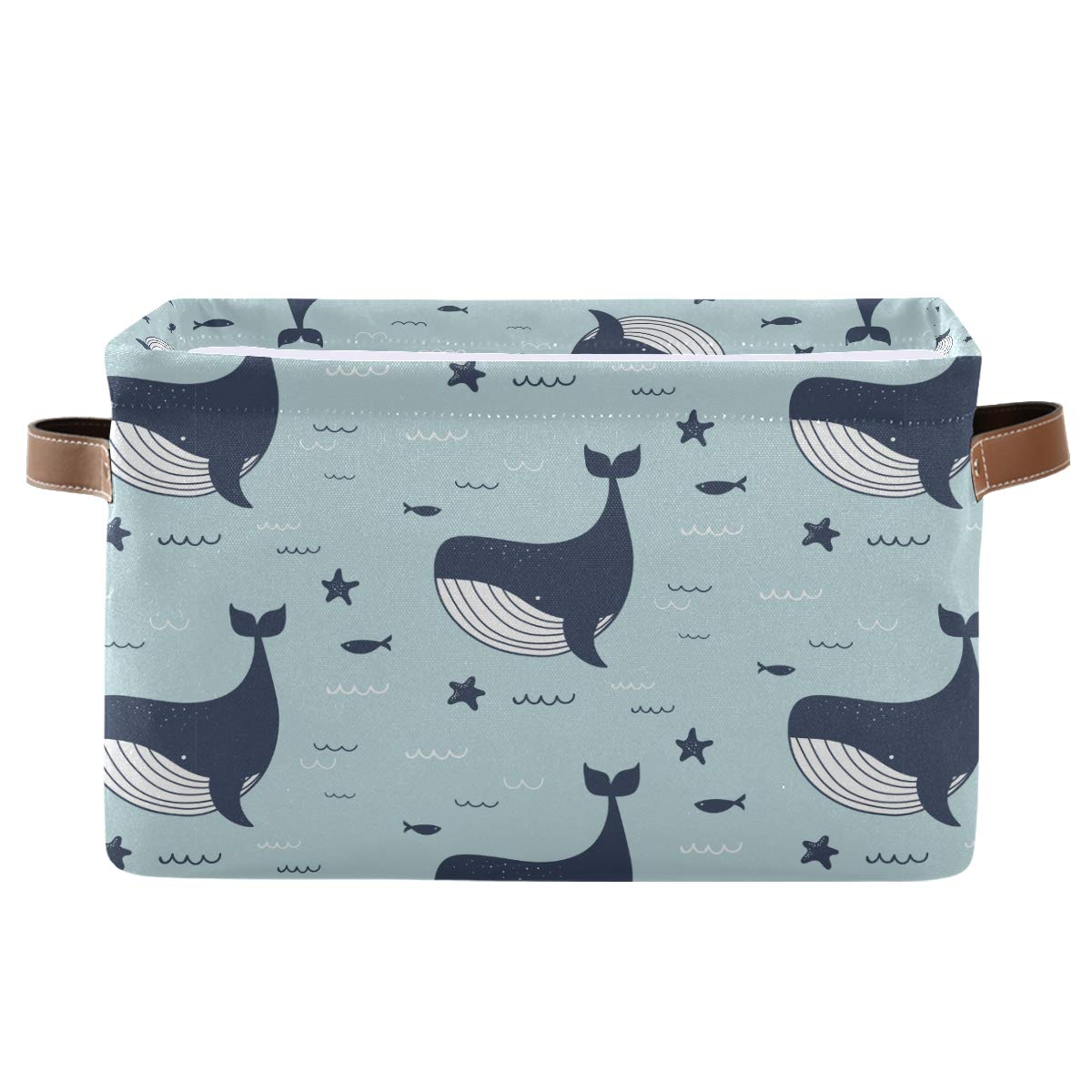 KEEPREAL Large Collapsible Canvas Storage Bin - 15