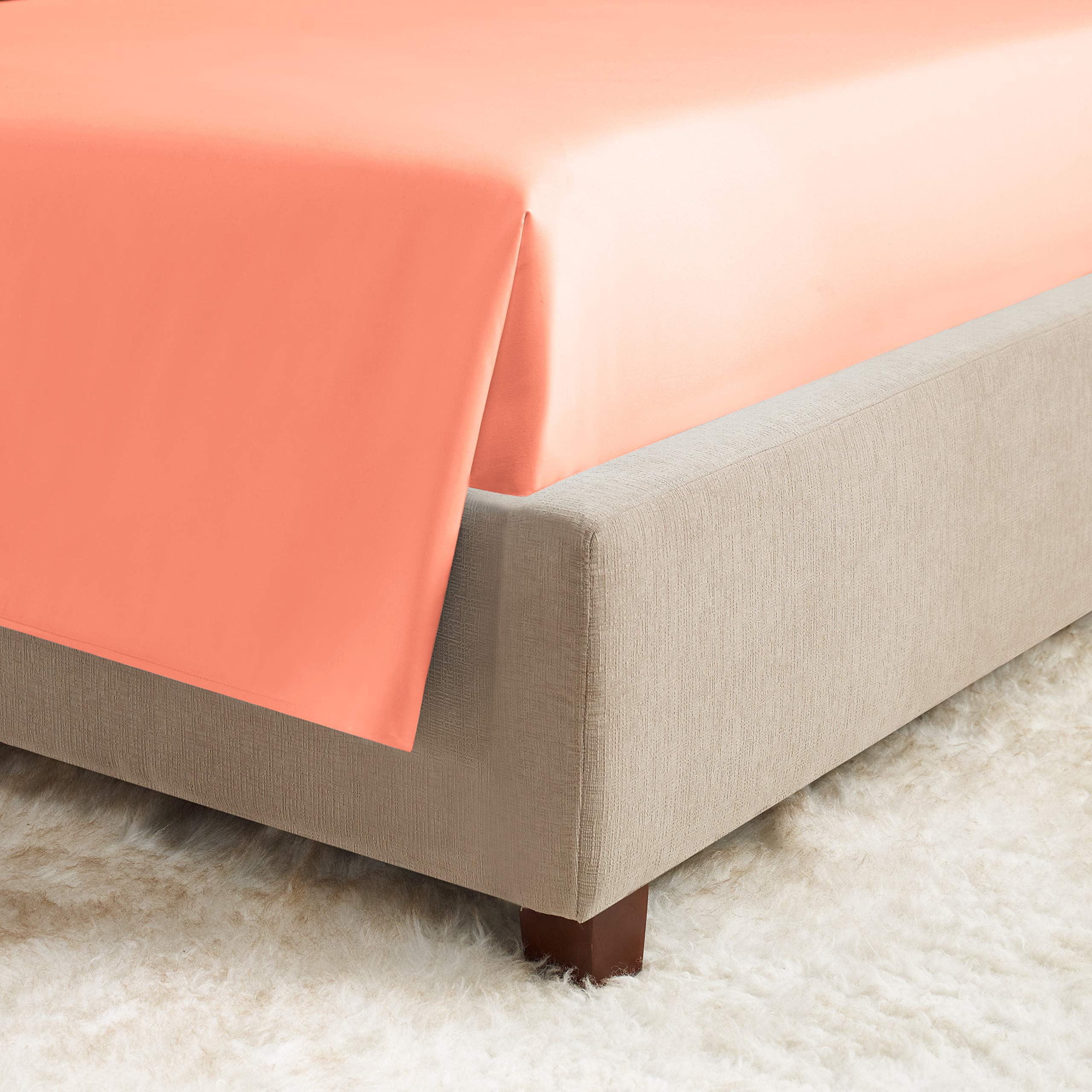Empyrean 3-Piece Twin Sheet Set - Super Soft Double Brushed Microfiber Bed Sheets in Misty Rose - Luxury Hotel Quality with 4 Corner Elastic Straps - Perfect for Guest Rooms, Dorms & Cozy Bedrooms