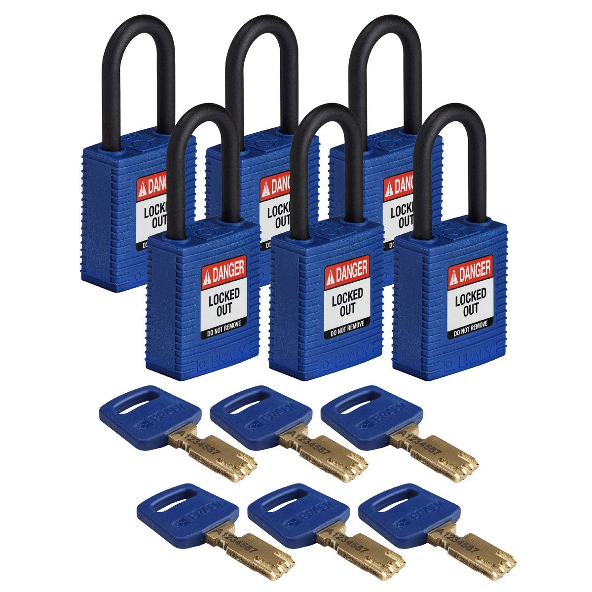 Brady SafeKey Lockout Padlock with 1.5