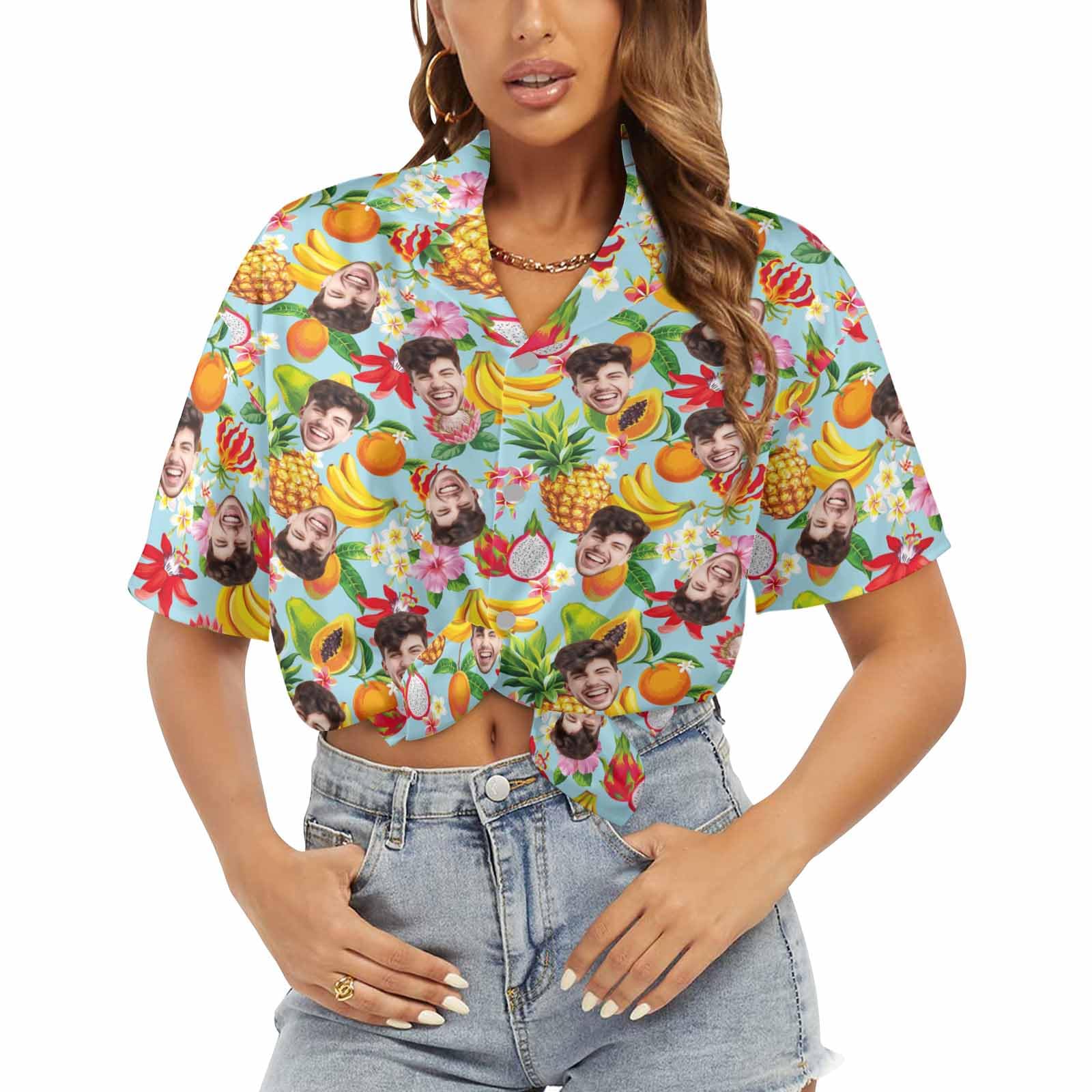 Custom Hawaiian Shirt with Photo - Personalized Aloha Shirt for Men & Women | Unique Birthday Gift for Couples, Friends & Family | Perfect for Beach Parties, Luaus & Summer Vacations