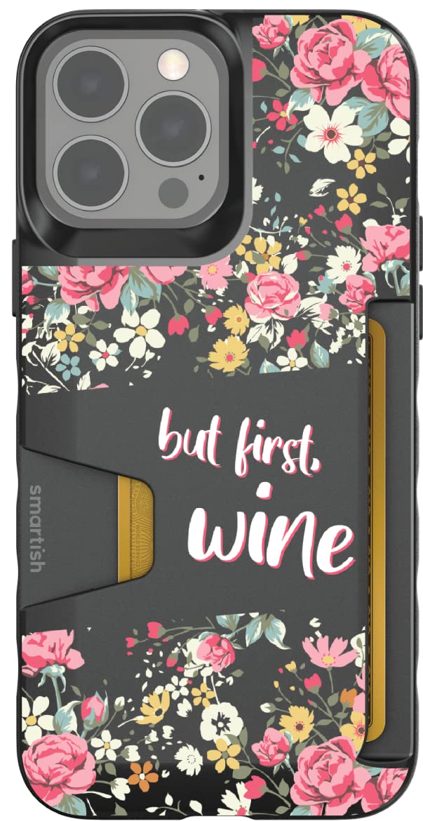 Smartish iPhone 13 Pro Max Wallet Case Slim Protective - Credit Card Holder & Phone Cover for Women Men - Perfect for Travel, Work & Daily Use (Fits iPhone 13 Pro Max)