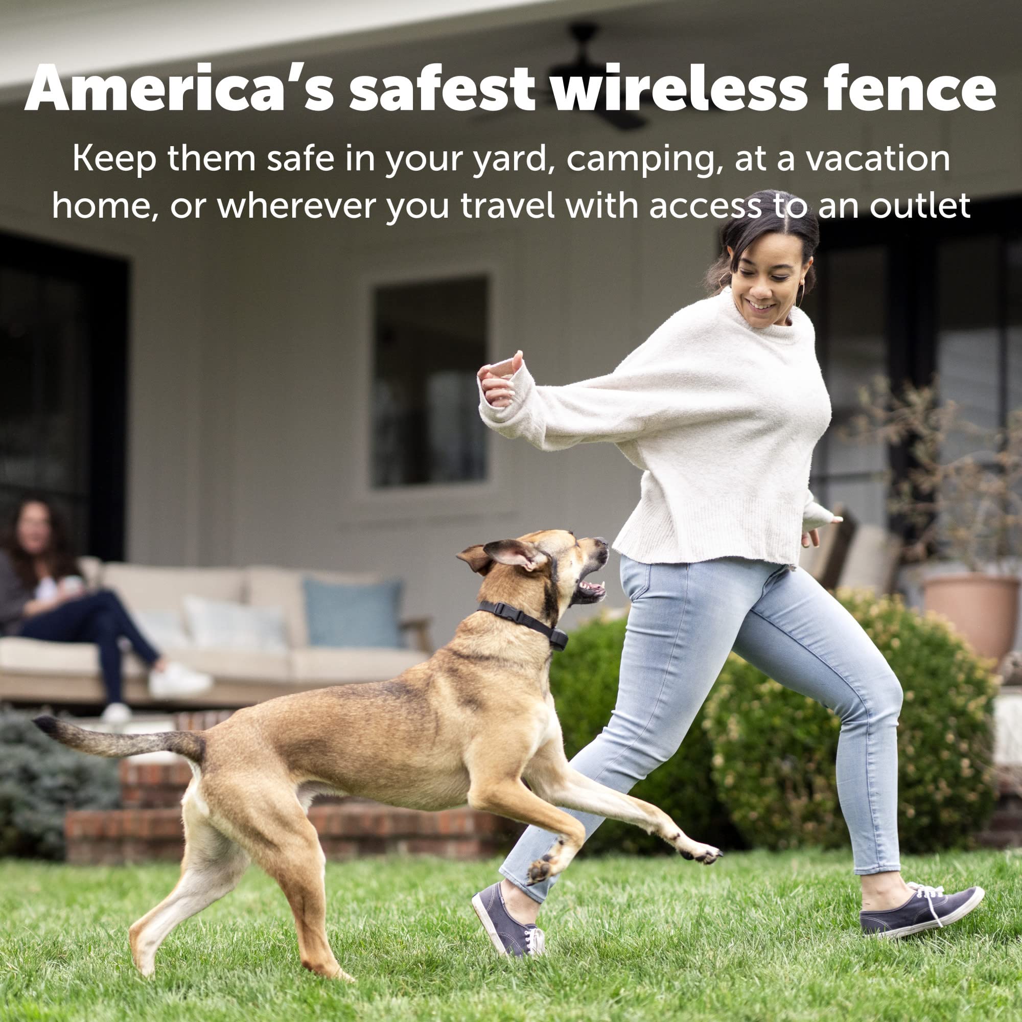 PetSafe Stay & Play Extra Wireless Fence Transmitter - Expand Your Dog's Safe Play Area | Compatible with Wireless Fence Systems | Perfect for Large Yards & Outdoor Pet Containment