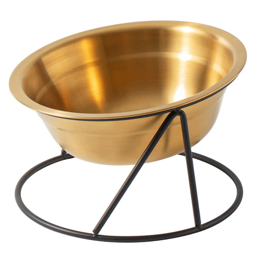 POPETPOP Stainless Steel Dog Bowls Set - Elevated Pet Food & Water Bowl for Dogs, Puppies, Cats & Kittens | Non-Slip Durable Metal Feeder Dish | Perfect for Indoor, Outdoor & Travel Use