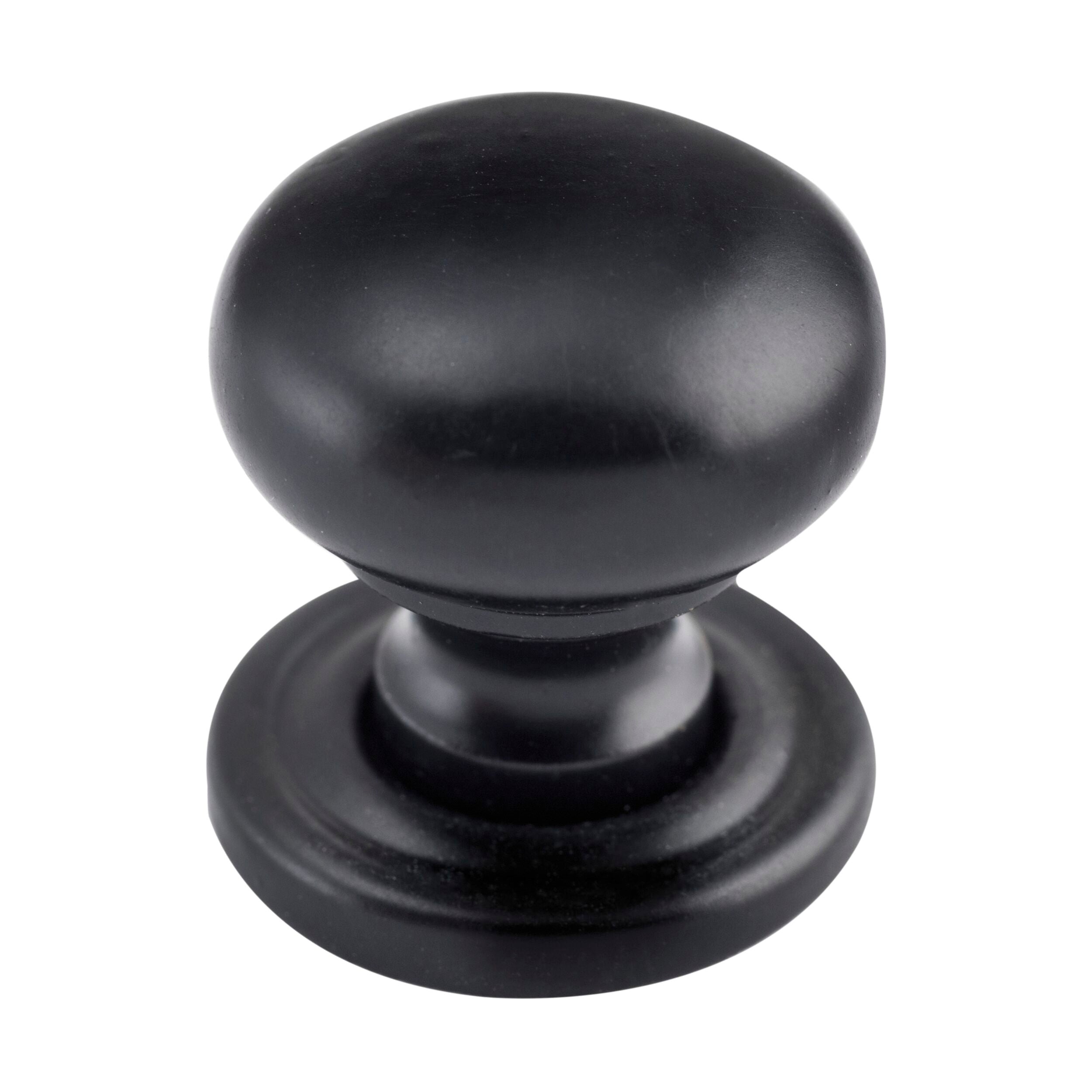 9562 Matte Black Brass Cupboard Knob Sheet - D19xP19mm - Cabinet Hardware for Kitchen, Bathroom & Furniture Upgrade