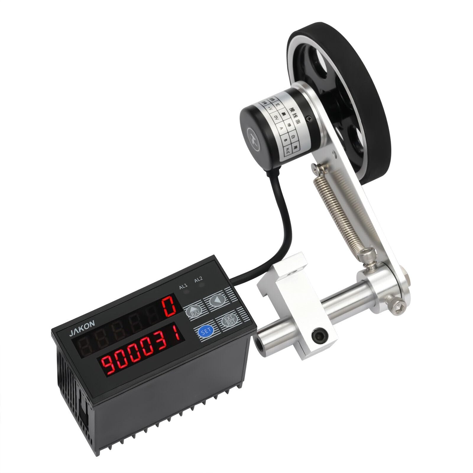 Digital Meter Counter with Rolling Wheel & Rotary Encoder - High Accuracy Length Measuring Tool for Fabric, Wire, Pipe & Textile Measurement | Perfect for Construction, Sewing & Industrial Applications