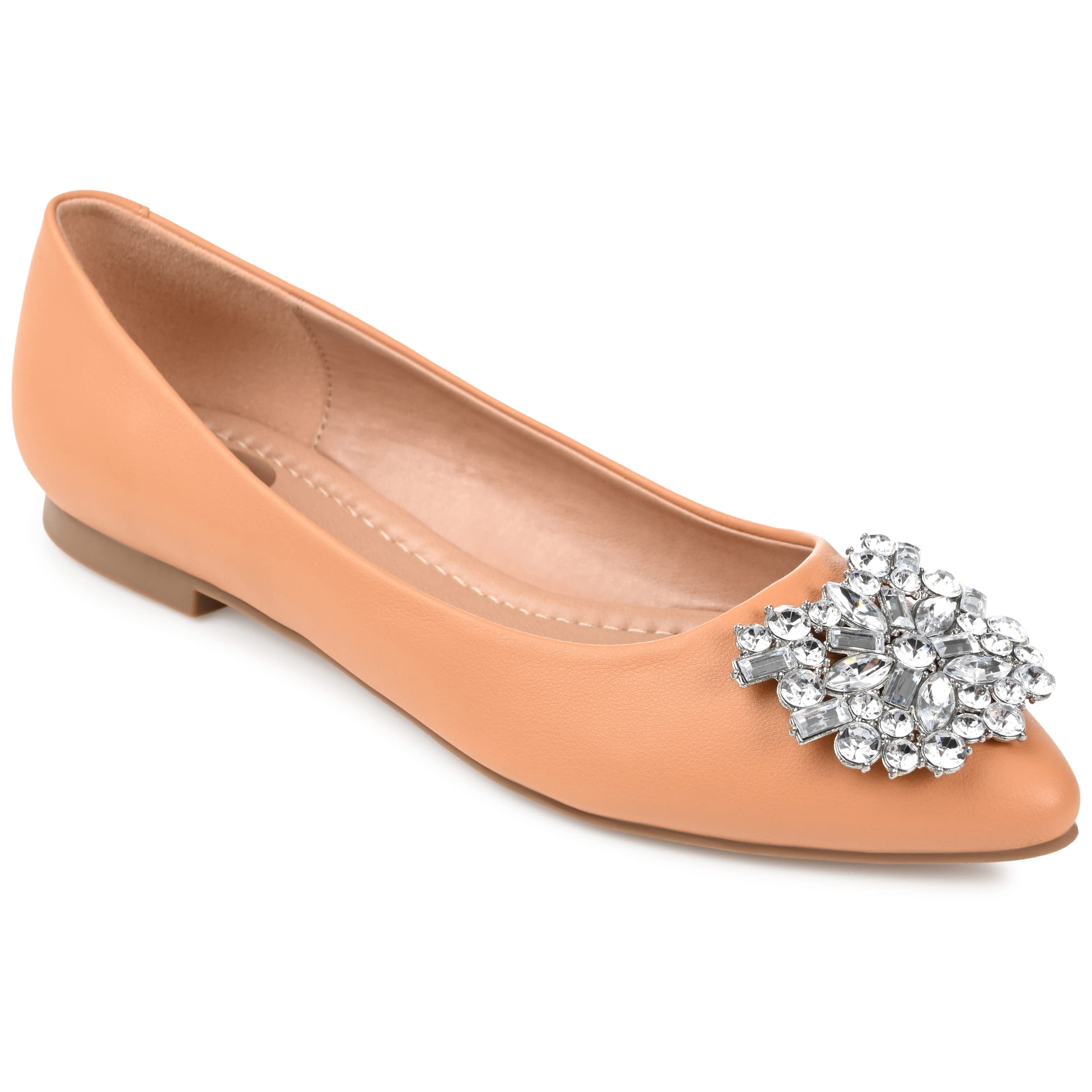 Journee Women's Renzo Comfortable Dress Flats - Stylish & Lightweight Casual Shoes for Work, Office, and Everyday Wear