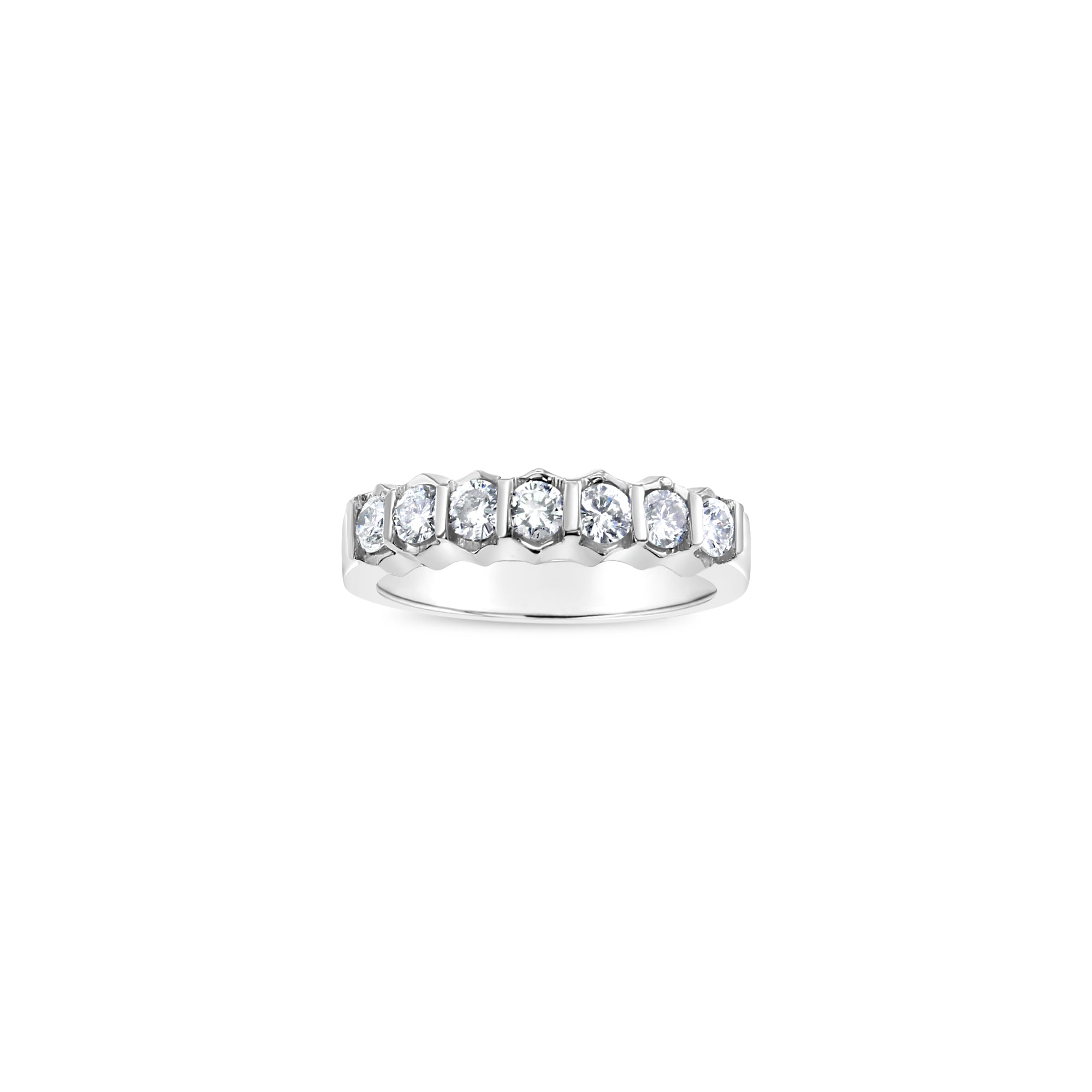 1 Carat Platinum Diamond Wedding Band for Women - Elegant & Timeless Engagement Ring for Brides, Anniversaries & Special Occasions