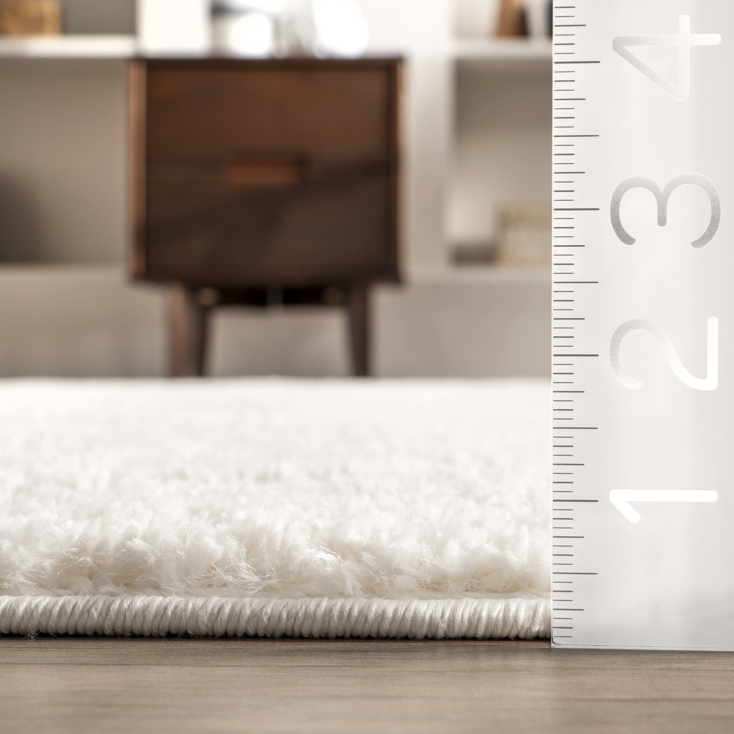 Chantria Textured Tiled Rug - Soft Cream Area Rug for Living Room, Bedroom, Dining Room | Non-Slip Floor Mat for Home Decor & Comfort