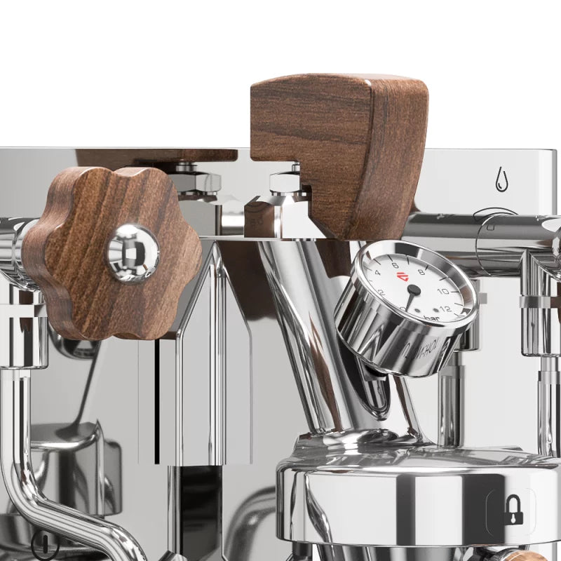 Lelit Bianca V3 Espresso Machine with Walnut Wood Accents - Professional Home Barista Coffee Maker for Latte & Cappuccino Lovers
