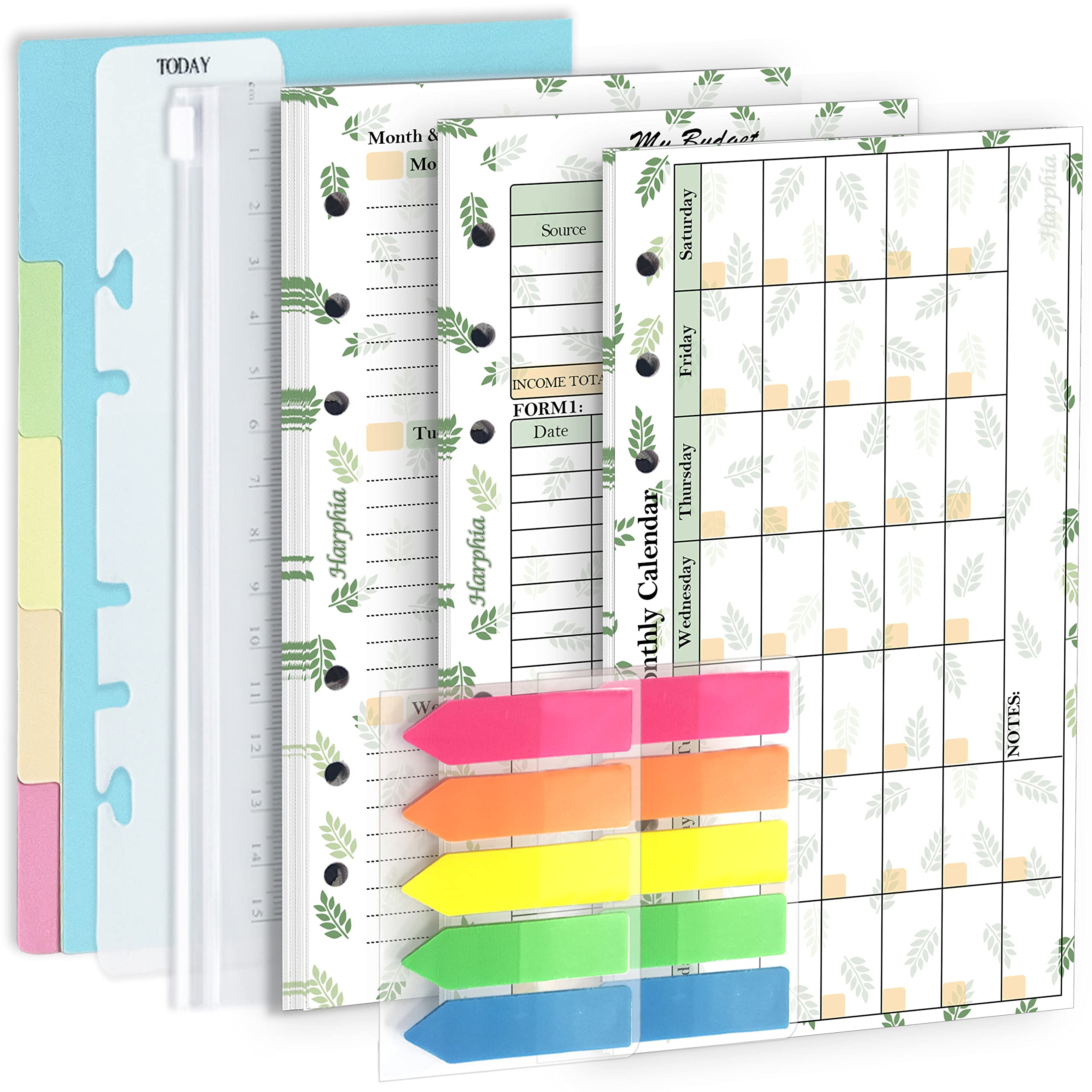 2025 Monthly Weekly Budget Planner Kit - 6 Ring Binder Accessory, 6.73” x 3.72” Personal Size for Financial Organization - Perfect for Cash Management, Bill Tracking & Expense Planning at Home or Office