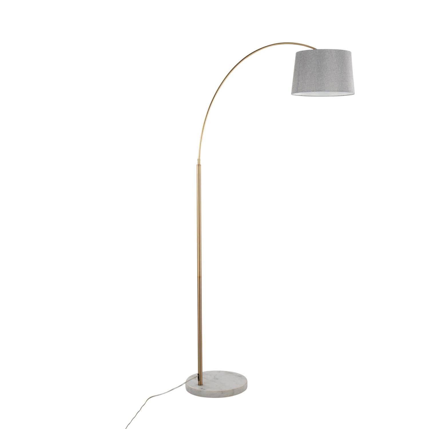 Modern March Floor Lamp - Adjustable Standing Lamp for Living Room & Bedroom, Tall Corner Lamp with Dimmable LED Light - Perfect for Reading, Relaxing and Home Decor