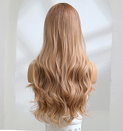 Platinum Blonde Ombre Lace Front Wig - Natural Looking Human Hair Wig for Women | Perfect for Cosplay, Parties & Daily Wear