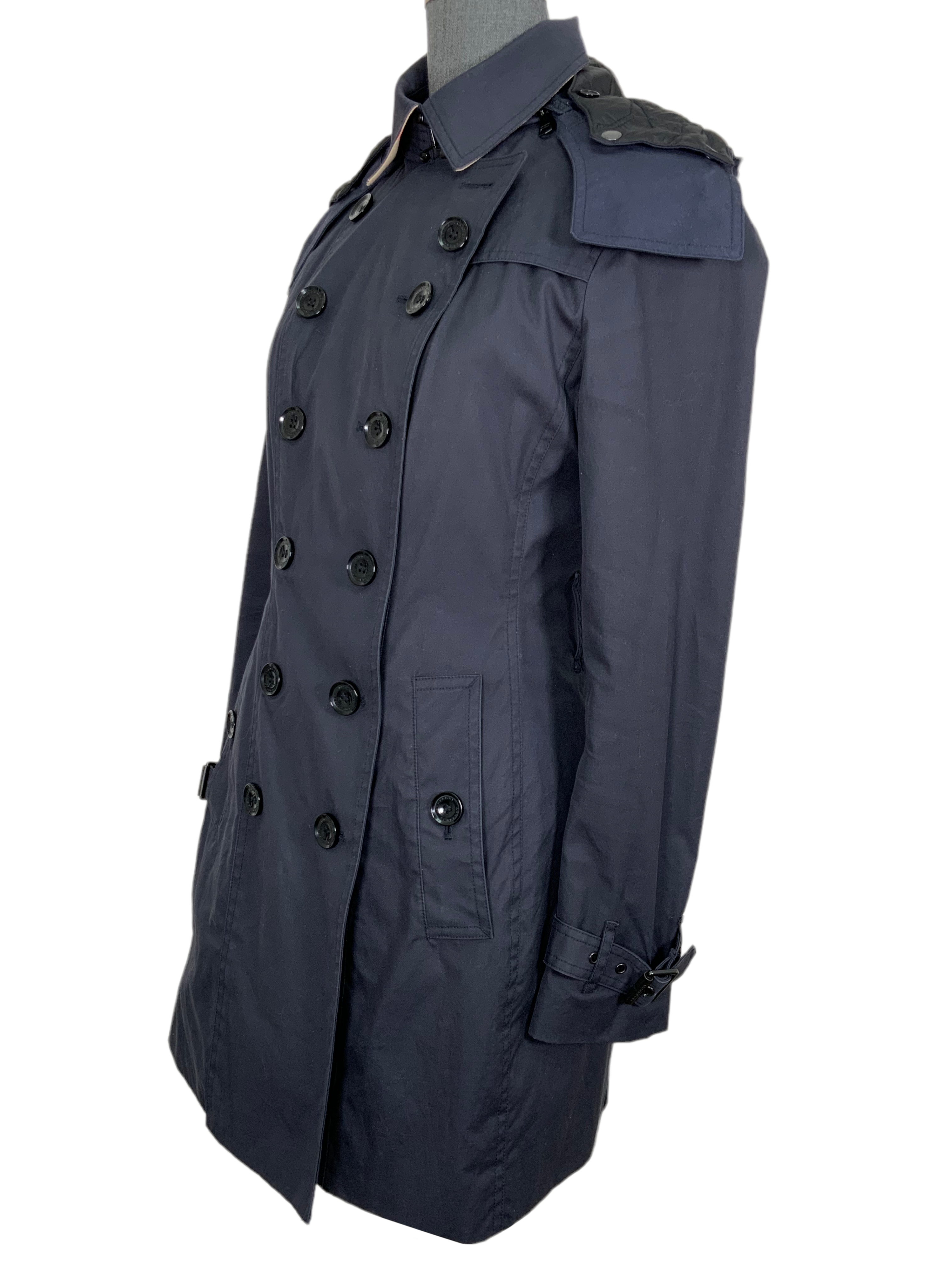 Burberry Double Breasted Trench Coat for Women - Classic Waterproof Raincoat, Size M - Perfect for Work, Travel & Fall Fashion