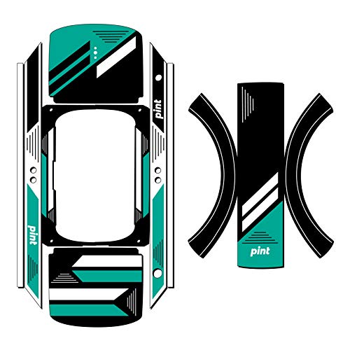OneWheel Pint Graphics Kit - Blitz White Design Rail & Fender Decals with Grip Tape | Earth SURF Collection by Senge Graphics | Perfect for Customizing & Protecting Your Electric Skateboard