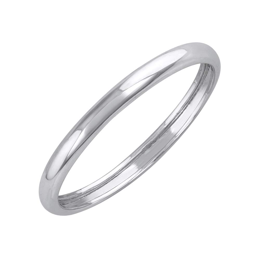 950 Platinum 2mm Plain Wedding Band Ring for Men & Women - Classic Comfort Fit Wedding Jewelry for Engagement, Anniversary & Everyday Wear