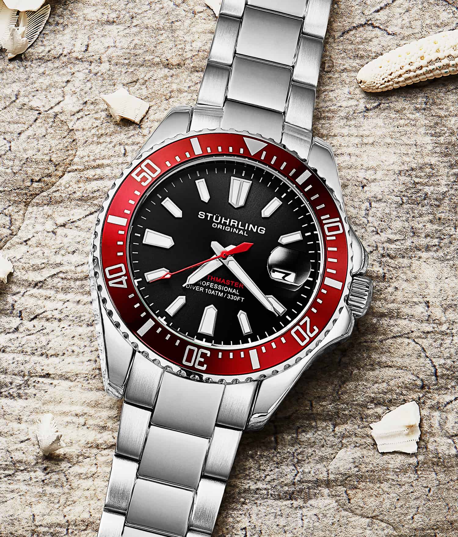 Depthmaster 3950A 42mm Quartz Diver Watch - Waterproof Luxury Dive Watch for Men - Perfect for Scuba Diving, Swimming & Outdoor Adventures