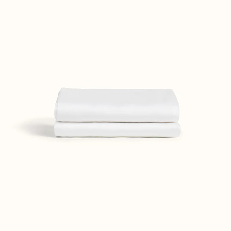Premium White Bamboo Pillowcase Set of 2 - Soft & Hypoallergenic Bedding for Side Sleepers - Perfect for Hot Sleepers & Sensitive Skin - Ideal for Home, Hotel, and Travel Use