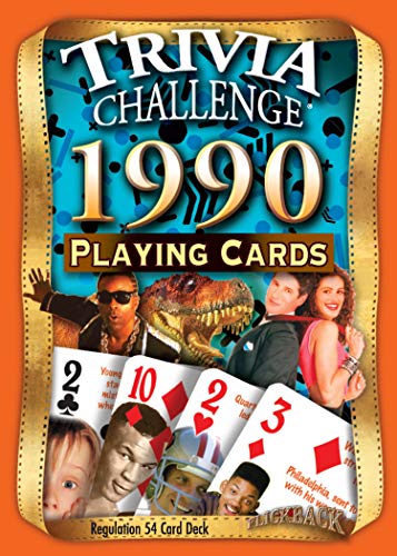 1990s Nostalgia Trivia Playing Cards - Fun Retro Party Game for Birthdays, Anniversaries & Family Gatherings (90s Pop Culture Quiz Deck)
