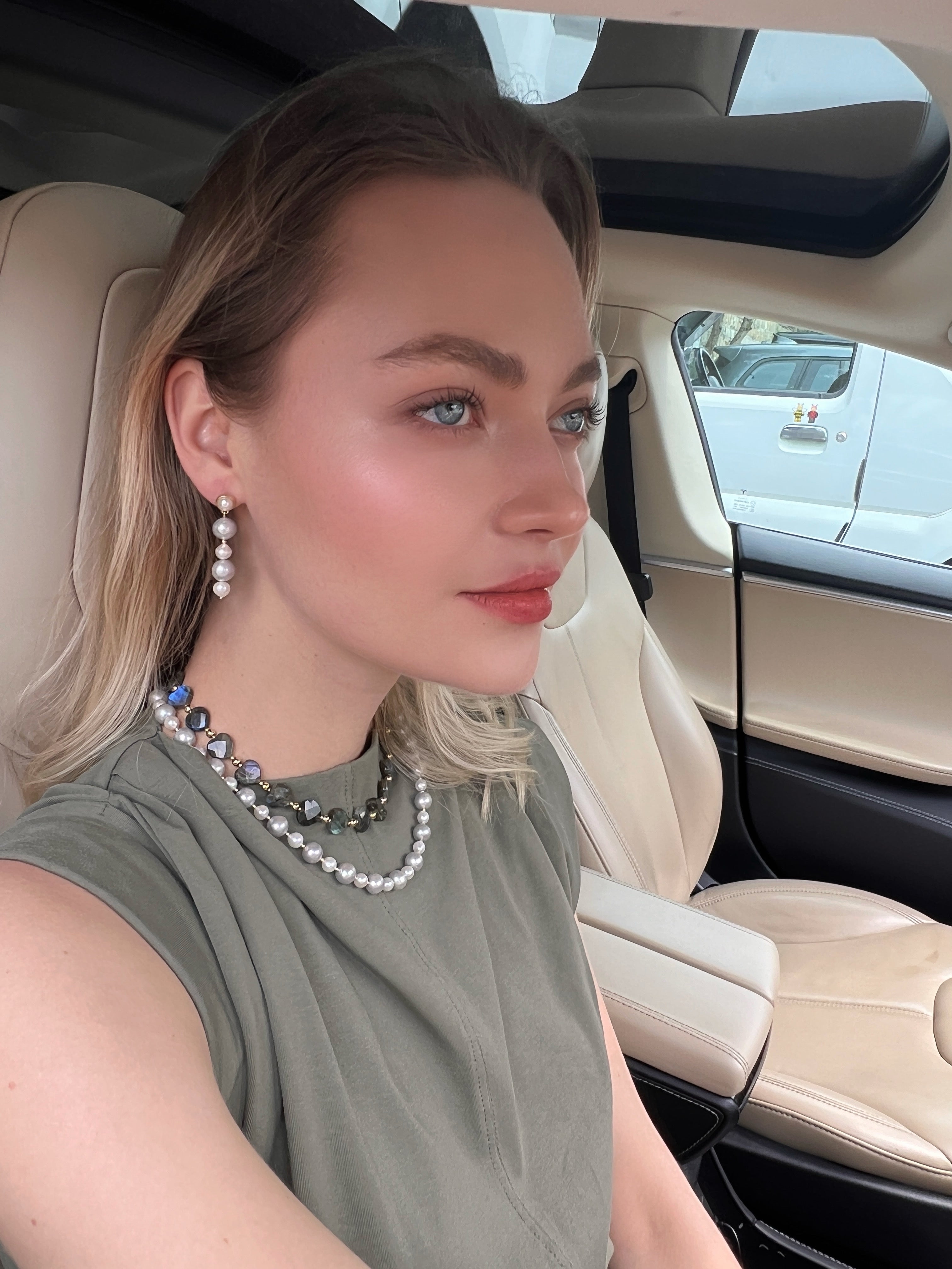 Heart Shaped Labradorite Choker Necklace - Elegant Crystal Jewelry for Women, Gift for Her | Perfect for Valentine's Day, Anniversary & Special Occasions
