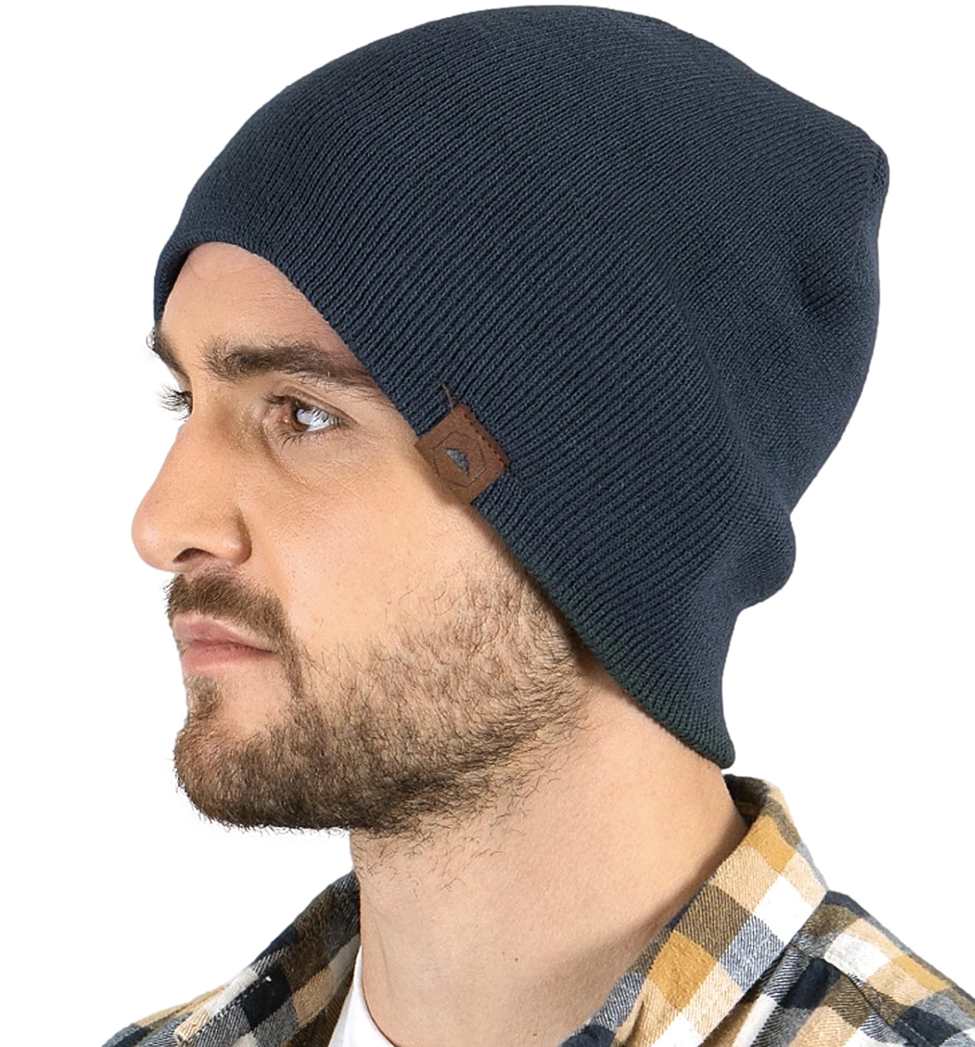 Tough Headwear Daily Knit Beanie - Warm Winter Hats for Men & Women - Cold Weather Knitted Caps for Outdoor Activities, Skiing & Snowboarding