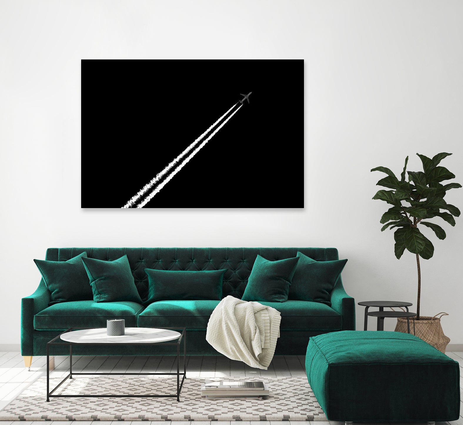 Black and White Home Decor - Modern Minimalist Wall Art for Living Room, Bedroom & Office - Perfect for Interior Design and Gifts