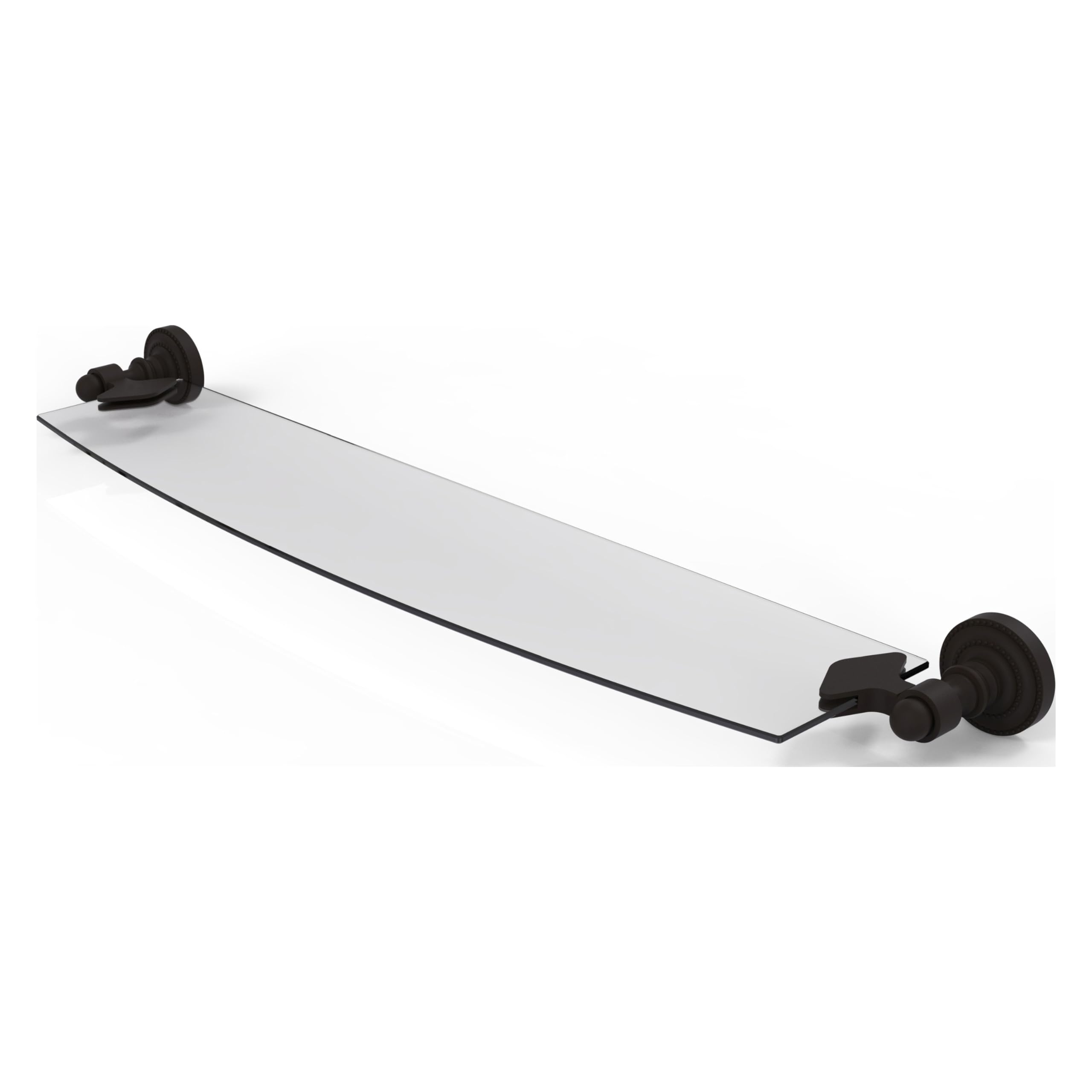 Allied Brass DT-33/24-ORB Dottingham Collection 24 Inch Glass Shelf in Oil Rubbed Bronze - Perfect for Bathroom, Kitchen, or Living Room Storage & Display