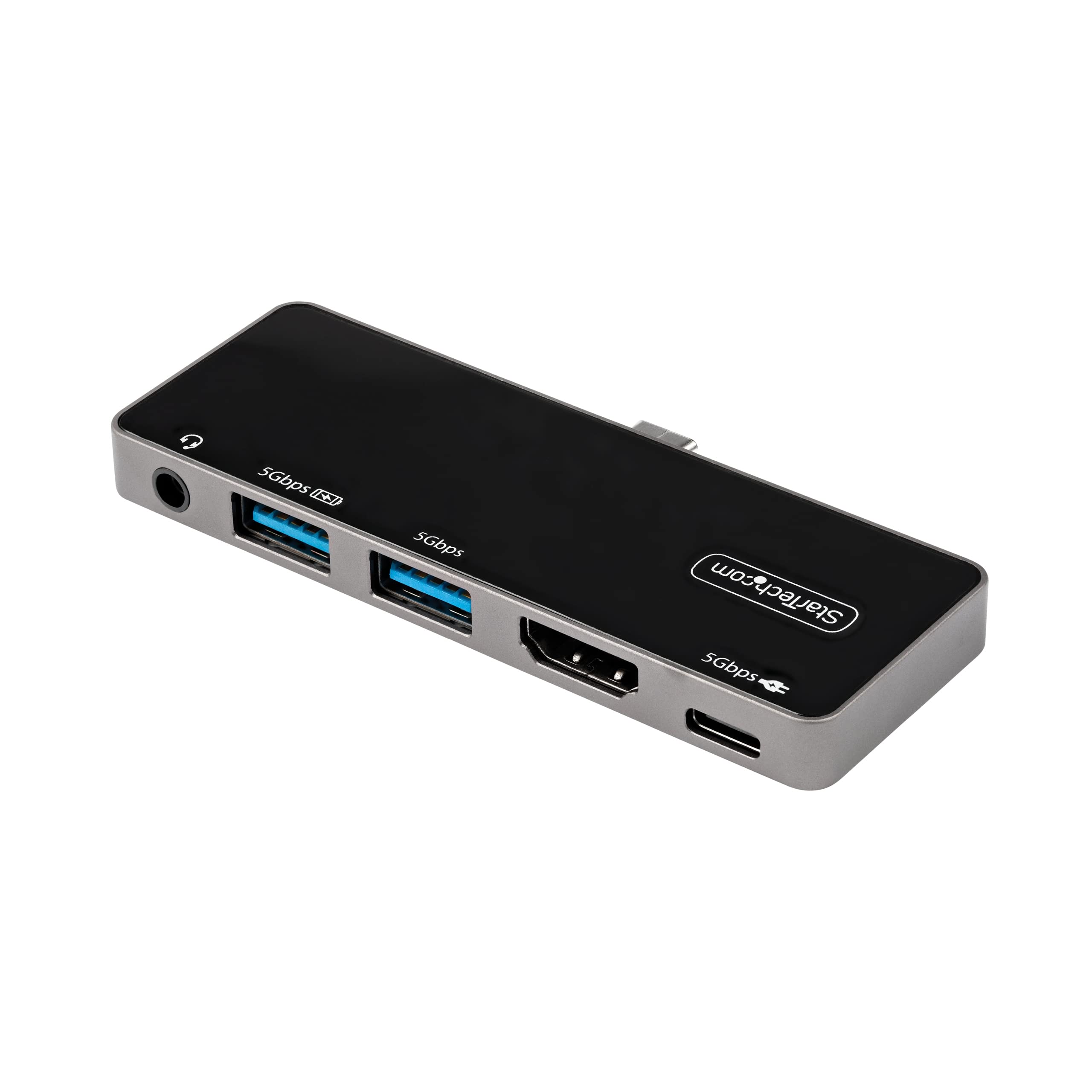 StarTech.com USB C Hub with 4K HDMI 2.0 & 100W PD - 3-Port USB 3.0 Hub, Audio, Portable USB-C Travel Dock for MacBook Pro/Air, Dell XPS, Surface Pro - Home Office & Business Travel Essential (DKT30ICHPD)
