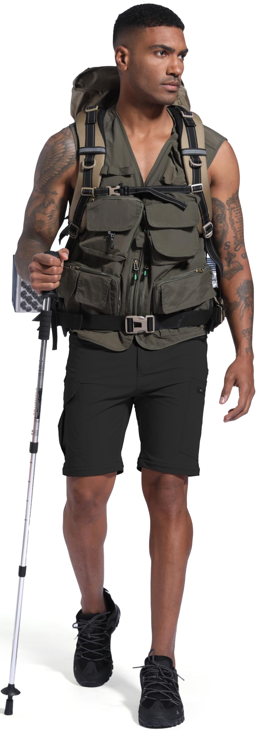 Men's Lightweight Hiking Cargo Pants - Quick Dry, Water Resistant Outdoor Pants with Stretch for Fishing, Travel & Climbing | Perfect for Camping, Backpacking & Adventure Activities