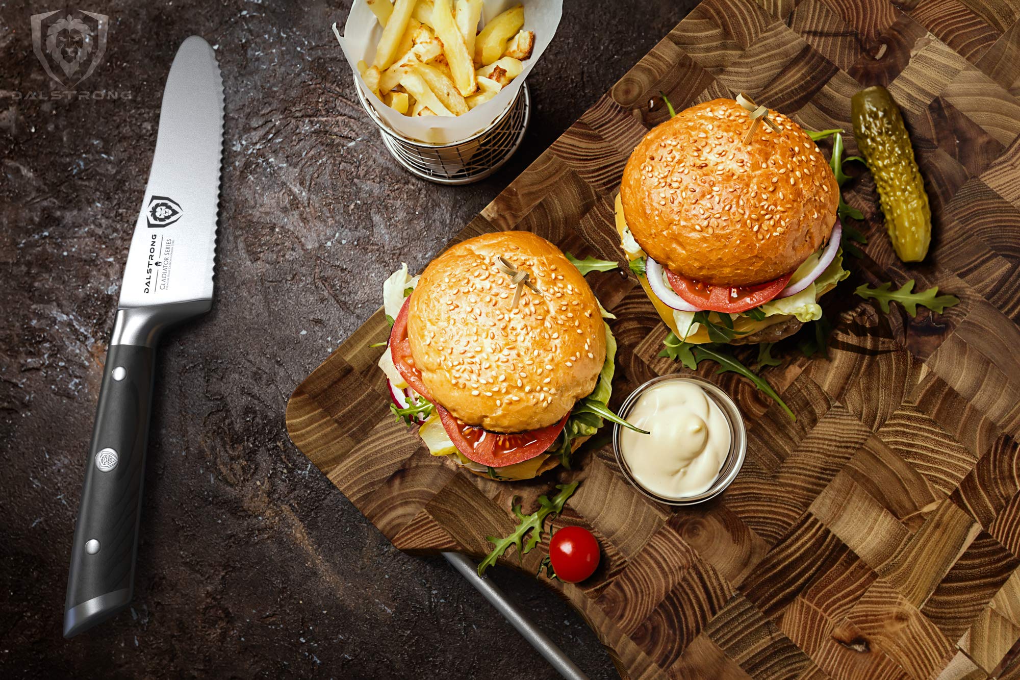 Premium Dalstrong End-Grain Teak Cutting Board 16