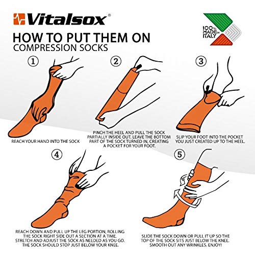 Vitalsox Equilibrium Compression Socks for Sports & Outdoor Activities - Running, Hiking, Travel & Recovery - Best Performance Socks for Athletes & Active Lifestyles