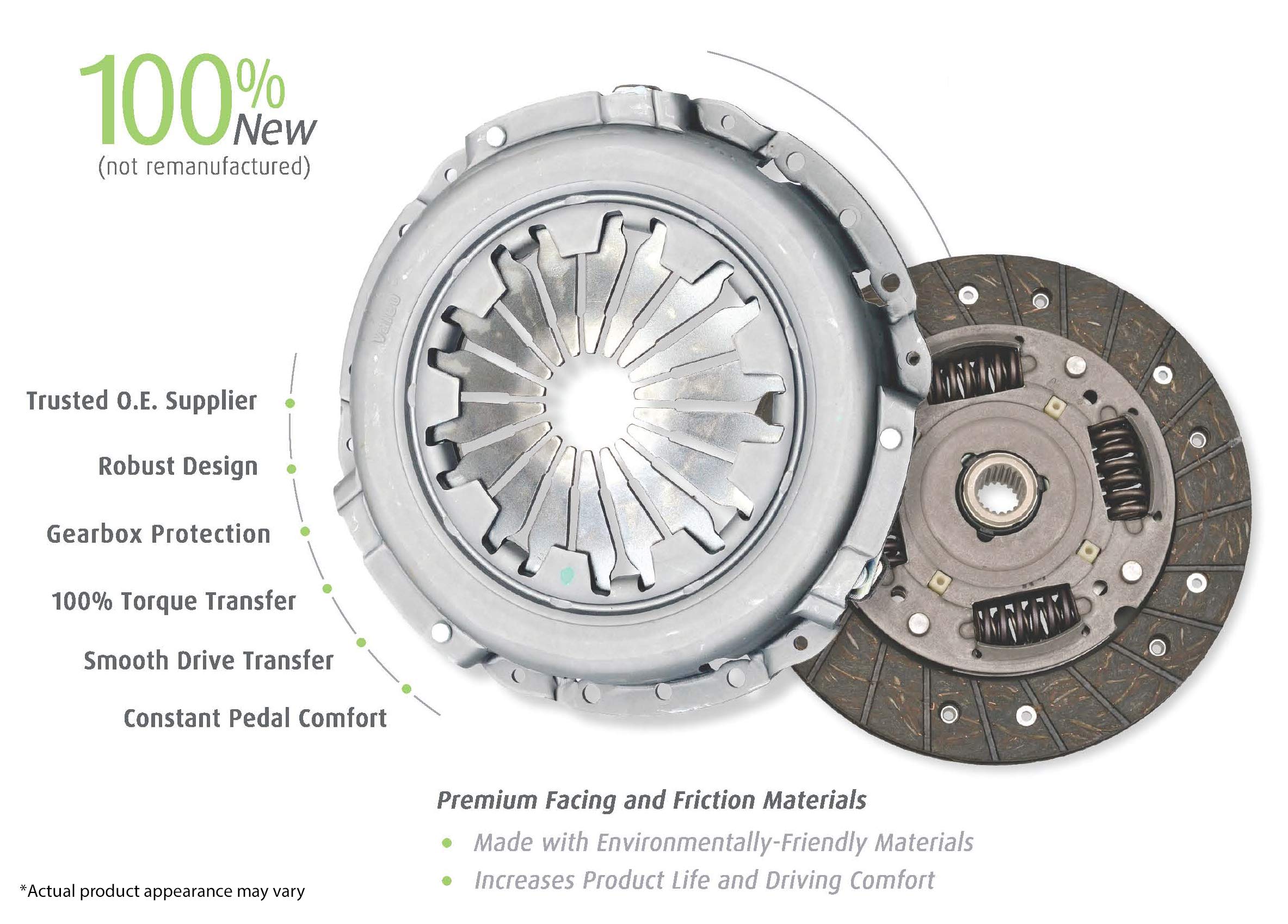 Valeo 52281407 OE Replacement Clutch Kit - Modular Unit for Ford, Dodge & Chrysler Vehicles | Perfect for Daily Commuting & Heavy-Duty Driving