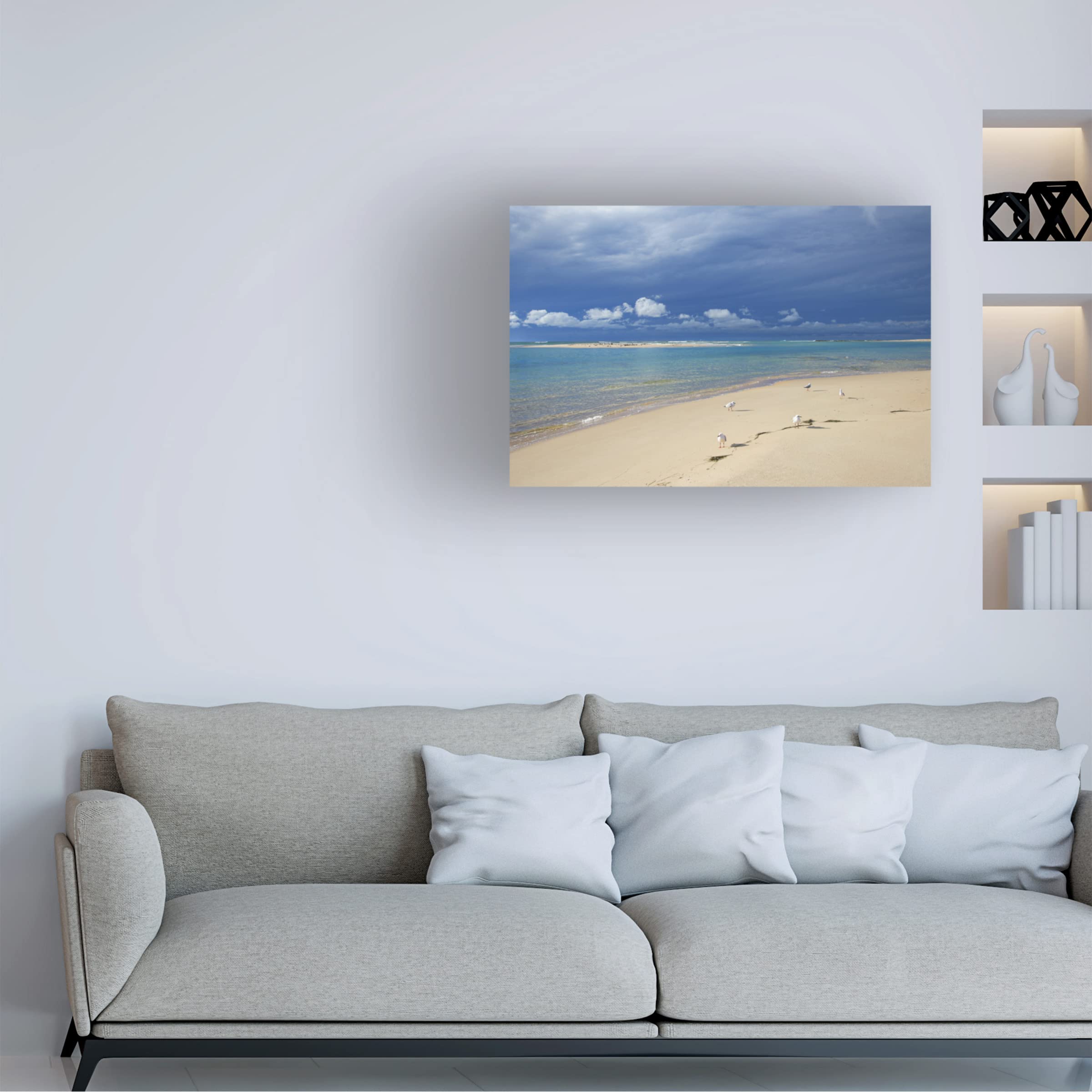 Trademark Fine Art 'Born to Be on a Beach' Canvas Wall Art Print by Beata Czyżowska | Coastal Decor for Living Room, Bedroom & Beach House | Ocean Themed Home Decor