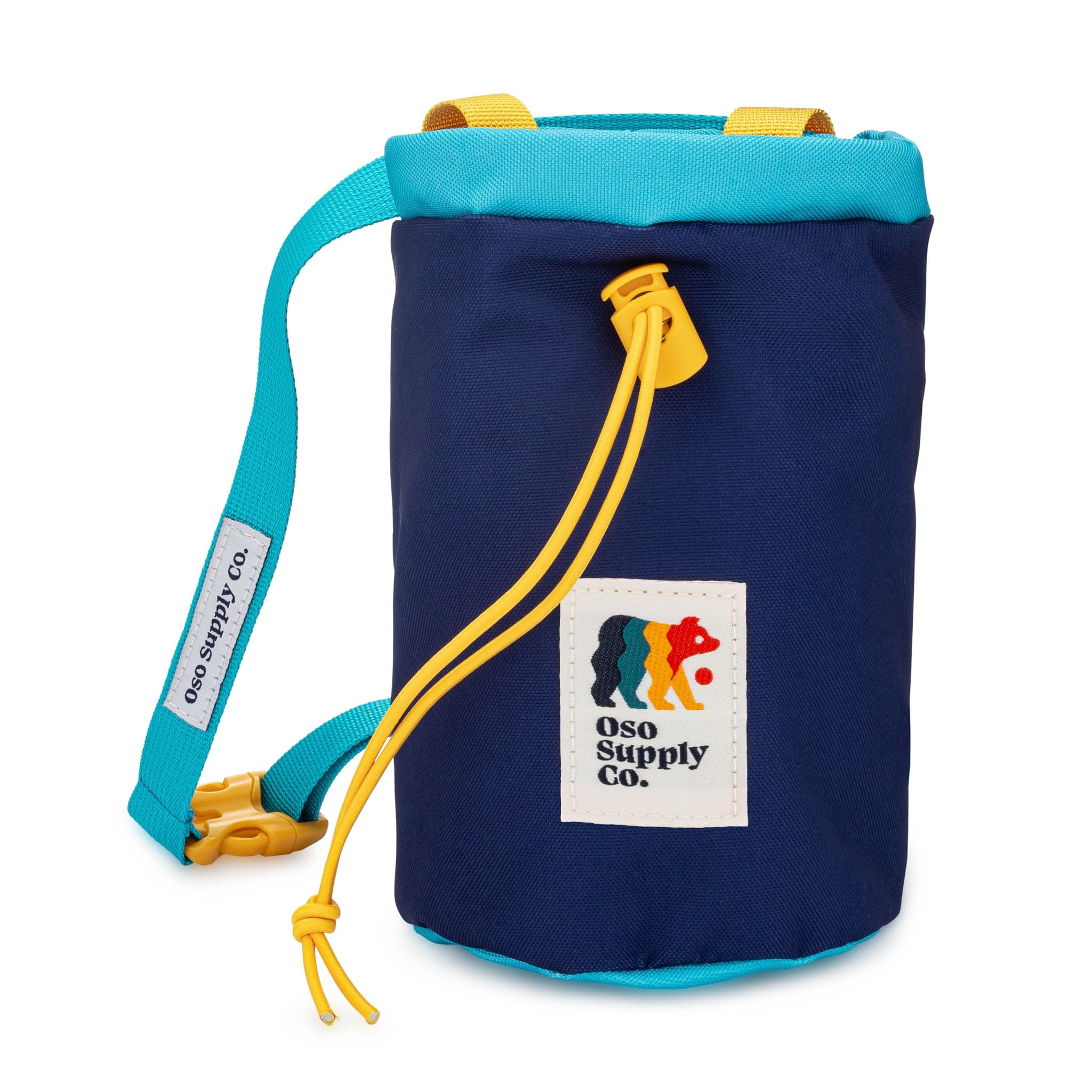 Premium Rock Climbing Chalk Bag with Quick-Clip Belt & Zippered Pockets - Durable Bouldering Chalk Bucket for Indoor/Outdoor Climbing, Gym Training & Mountain Adventures
