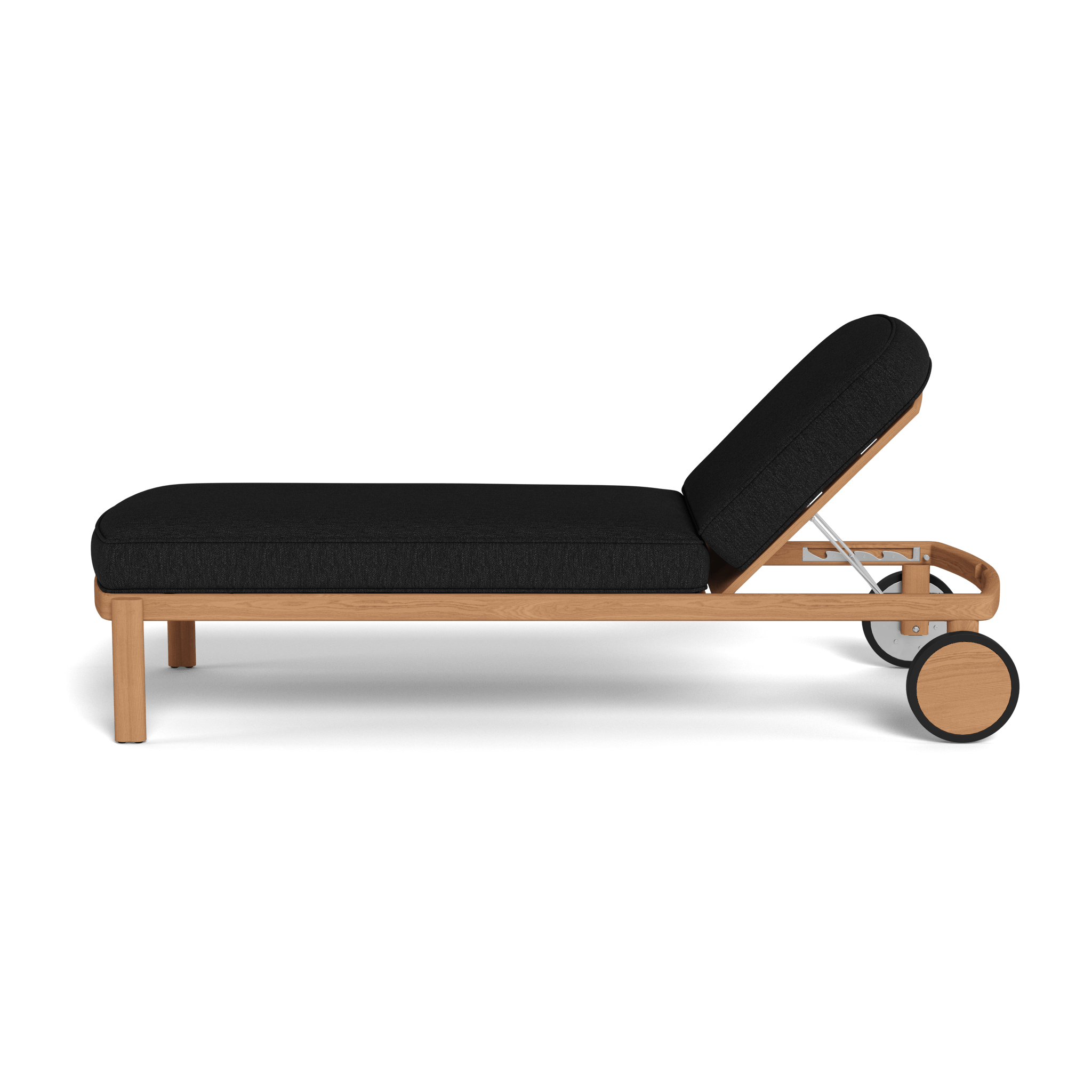 Premium Teak Wood Sun Lounge Chair - Waterproof & Weather-Resistant Outdoor Patio Furniture for Poolside, Beach, Garden Relaxation
