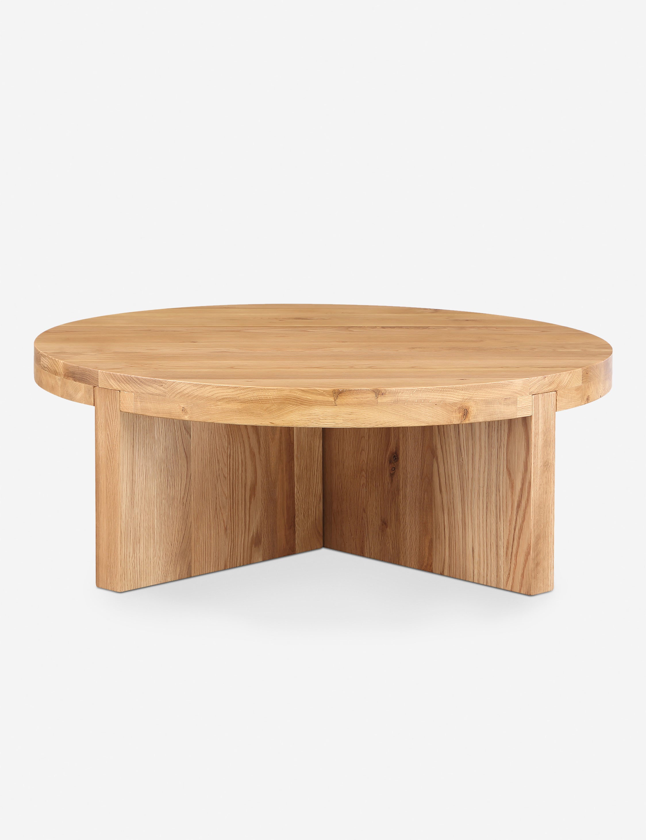 Modern Round Coffee Table - Solid Wood Living Room Furniture for Home Decor, Perfect for Small Spaces & Cozy Gatherings