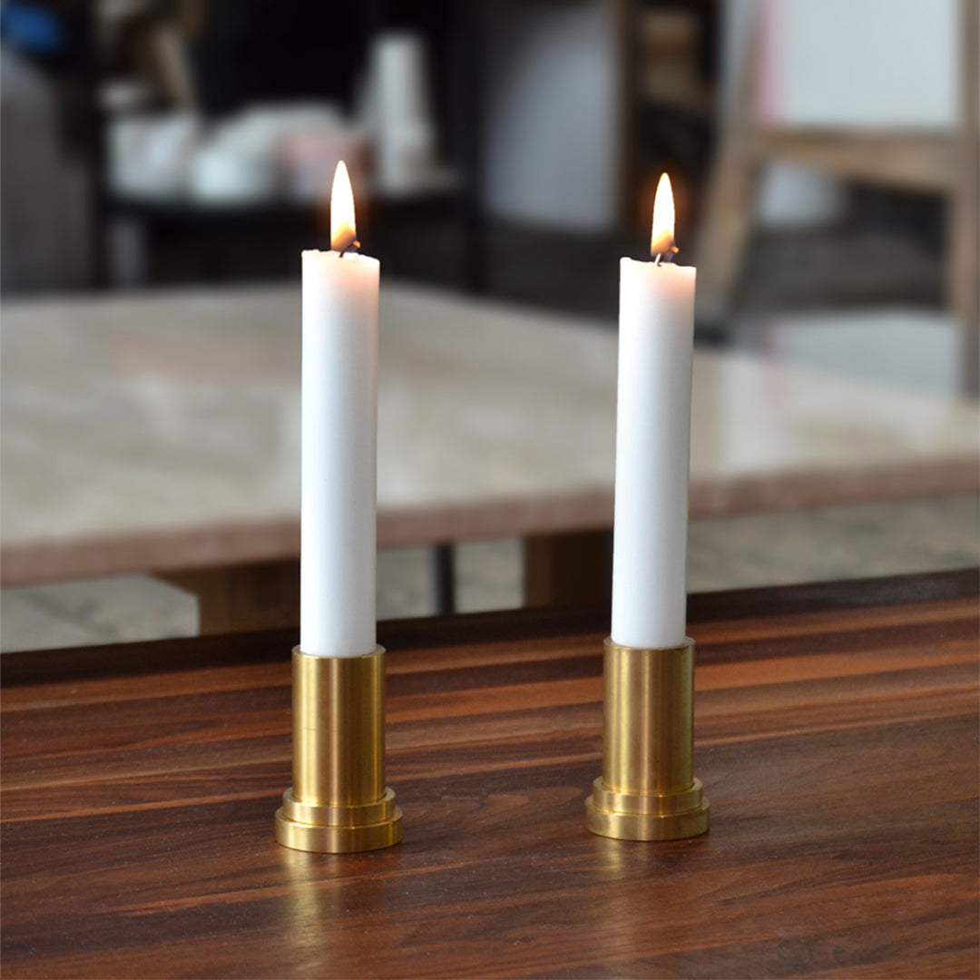Ox Denmarq Modern Candle Holder - Sleek Metal & Glass Design for Home Decor, Wedding Centerpieces & Romantic Ambiance