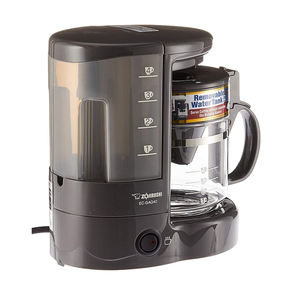 EC GAQ40 Programmable Coffee Maker - 12 Cup Drip Coffee Machine with Timer, Auto Shut-Off & Reusable Filter - Perfect for Home, Office & Kitchen Use