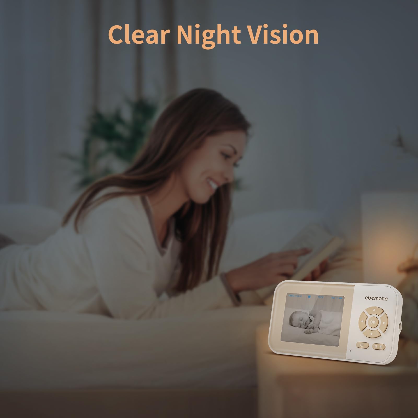 EBEMATE Baby Monitor with 2.8