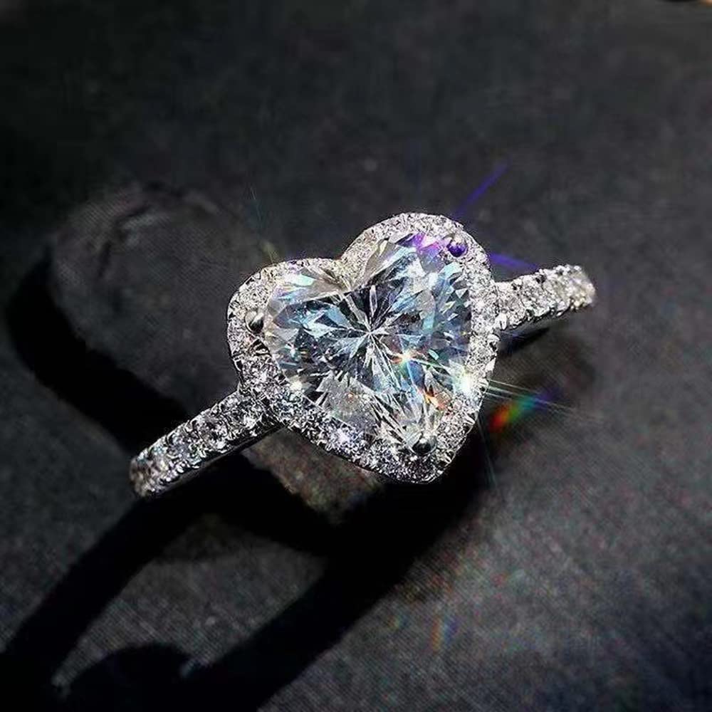 1.33 Carat Heart Moissanite Engagement Ring for Women - 10K/14K/18K Gold Wedding & Anniversary Band - Perfect for Proposals, Bridal Jewelry & Romantic Gifts