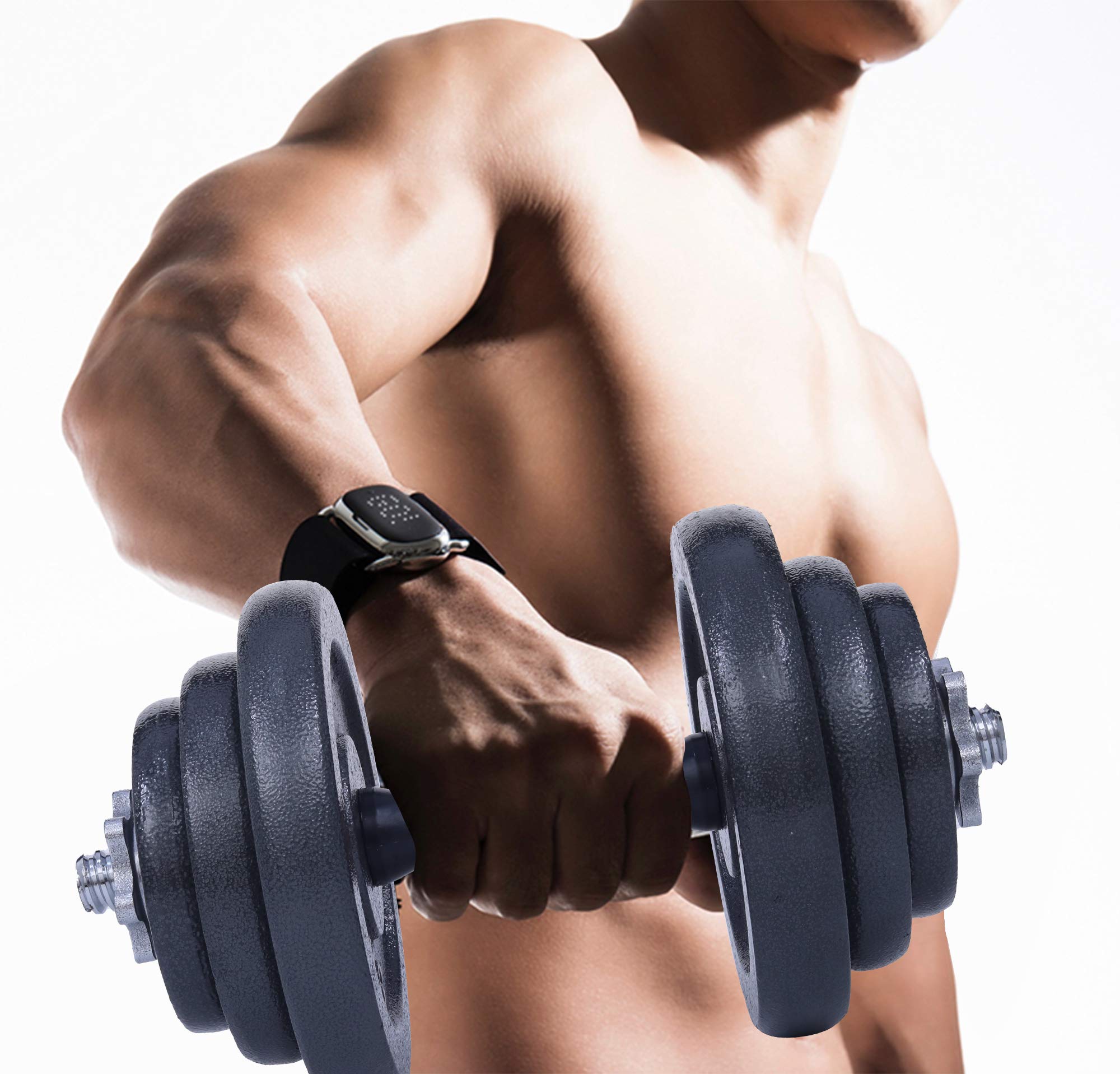 Adjustable Dumbbell and Barbell Weight Set - 22/33/44/66/105 Lbs 2-in-1 Home Gym Equipment with Anti-Slip Handle for Strength Training, Office Workouts & All-Purpose Fitness