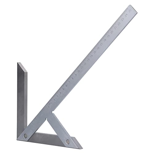 Precision Center Angle Finder Ruler with Leather Cover - Professional Angle Measuring Tool for Woodworking, Metalworking & DIY Projects - Perfect for Marking Angles in Carpentry, Welding & Hardware Processing