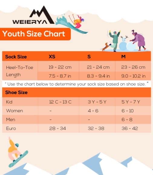 **Warm Kids Ski Socks - Merino Wool Winter Socks for Boys & Girls - Knee-High Snow Socks (1/3 Pairs) - Perfect for Skiing, Snowboarding & Cold Weather**
