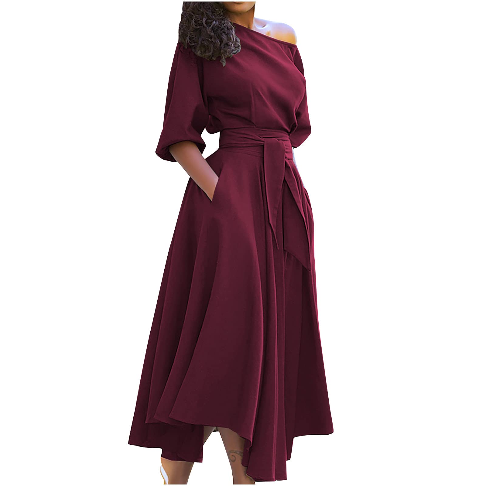 Elegant One Shoulder Ruched Bodycon Dress for Women - Wedding Guest, Evening Party & Y2K Outfit | Short Sleeve Cocktail Dress for Special Occasions & Night Out