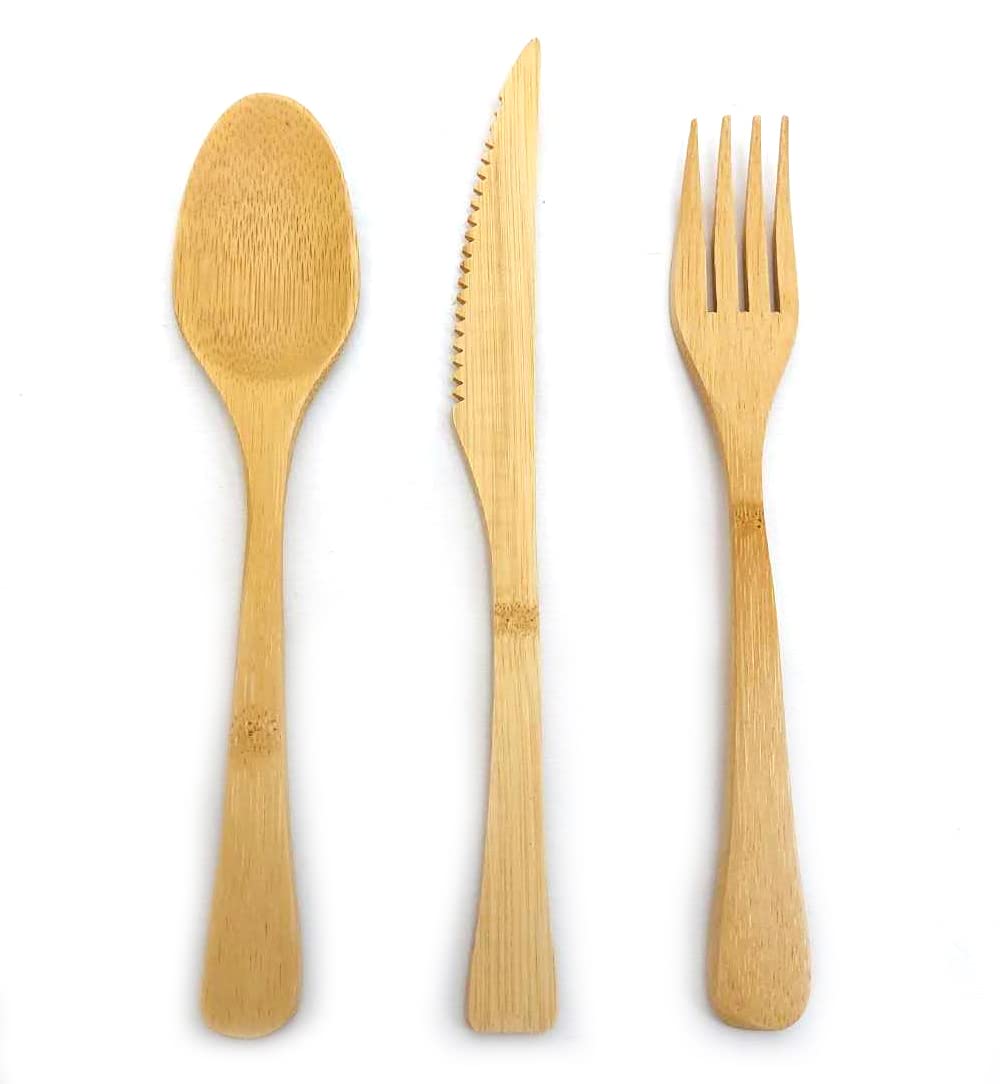 JapanBargain 4109 - Set of 6 Reusable Bamboo Spoons (8.25-inch) for Dinner, Soup, Ice Cream, Yogurt, Dessert & Appetizer | Eco-Friendly & Dishwasher Safe | Perfect for Parties, Picnics & Everyday Dining