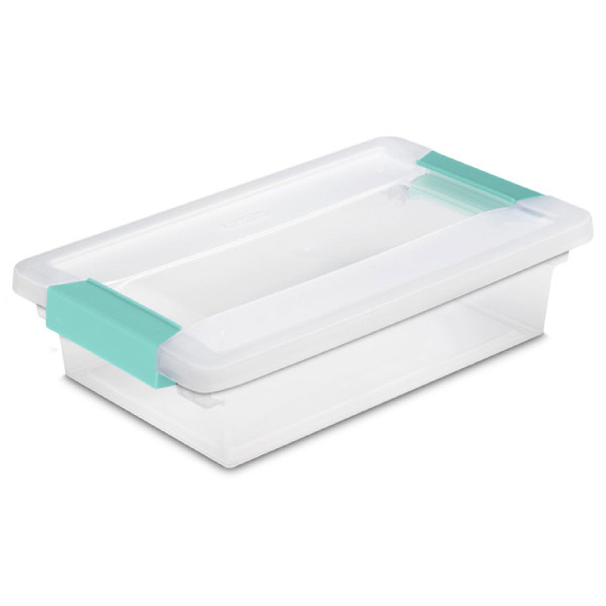 Sterilite 18-Pack Clear Plastic Storage Box with Secure Clip Lid - Small Organizer for Crafts, Office Supplies, Home Organization & School Projects - Perfect for Beads, Pens, Paper Clips & Art Materials