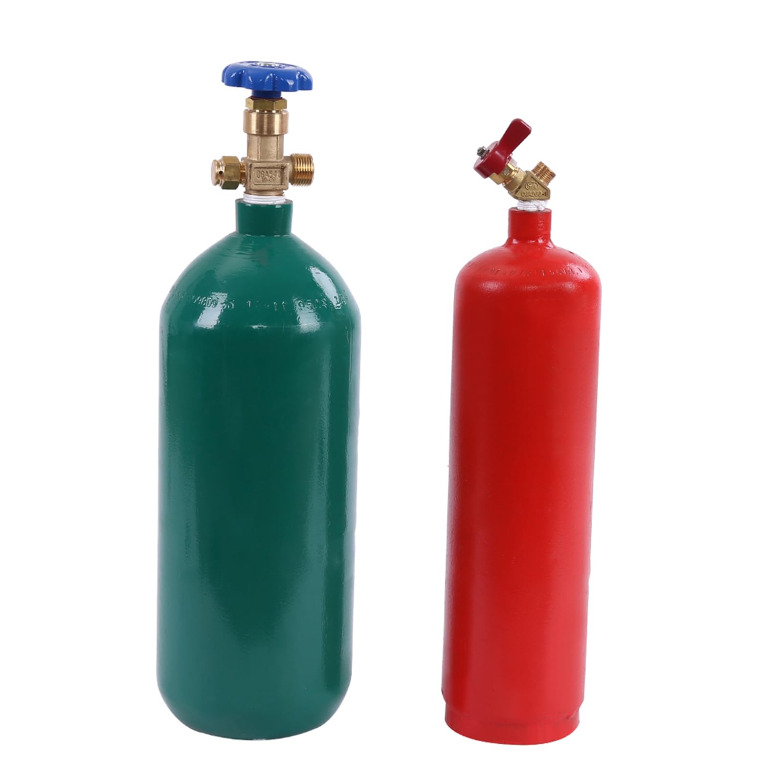 Oxyacetylene Torch Kit with Long Pipe Brass Nozzle - Oxygen & Acetylene Tanks Included - Professional Metal Cutting & Welding Torch for DIY, Repair, and Metal Fabrication Projects