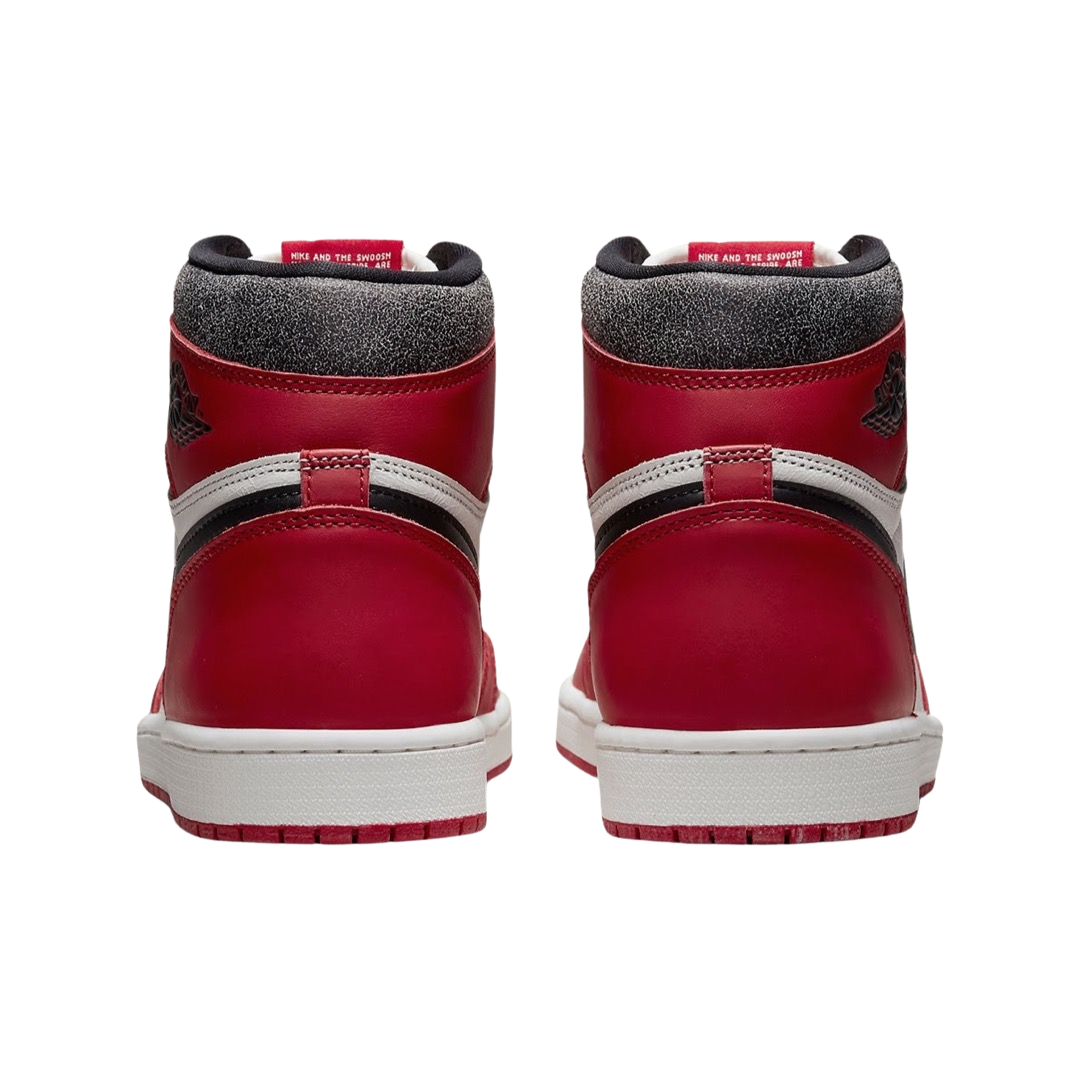 Air Jordan 1 High OG Retro GS Lost and Found Sneakers - Varsity Red/Black/Sail Basketball Shoes for Women & Girls | Perfect for Streetwear, Basketball Games & Sneaker Collection