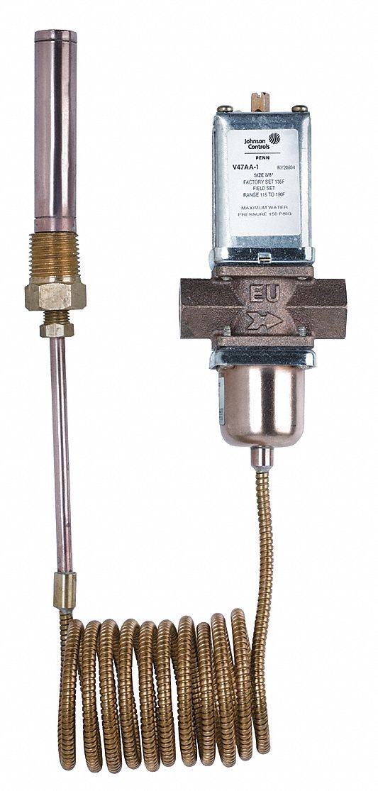 Johnson Controls V47AA-1C Pneumatic Valve Actuator Positioner - High Precision Flow Control for HVAC, Industrial Automation & Process Control Systems