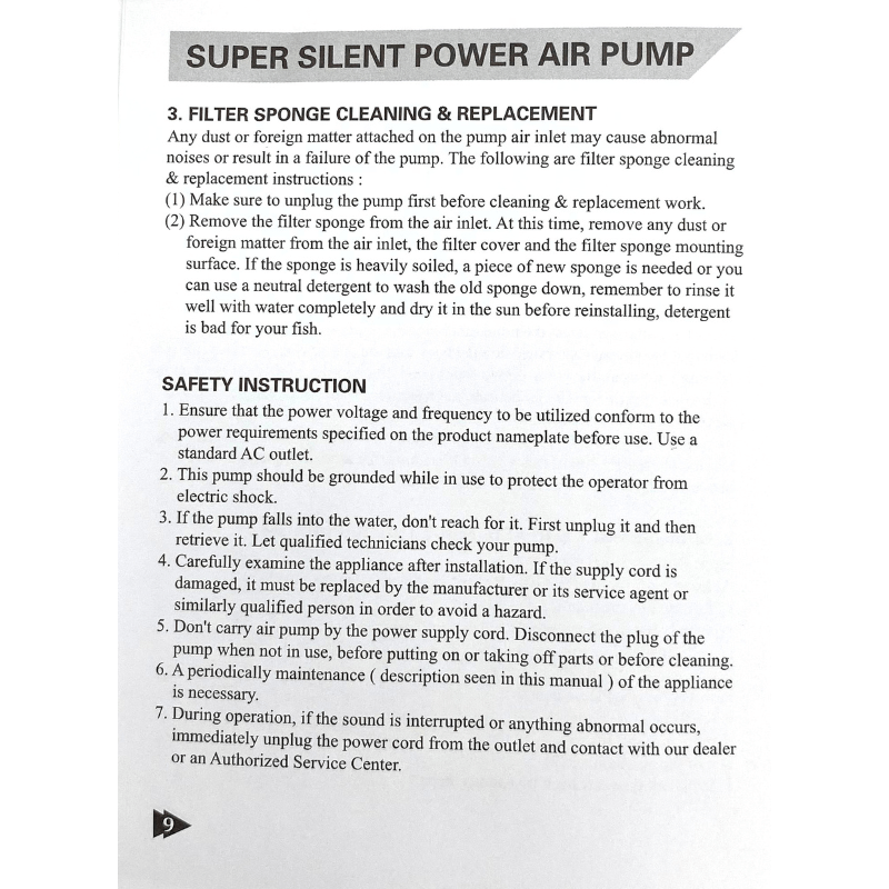 HAILEA VP Series Air Pump 10-30L/min - High Performance Aquarium Air Pump for Fish Tanks, Hydroponics & Pond Aeration