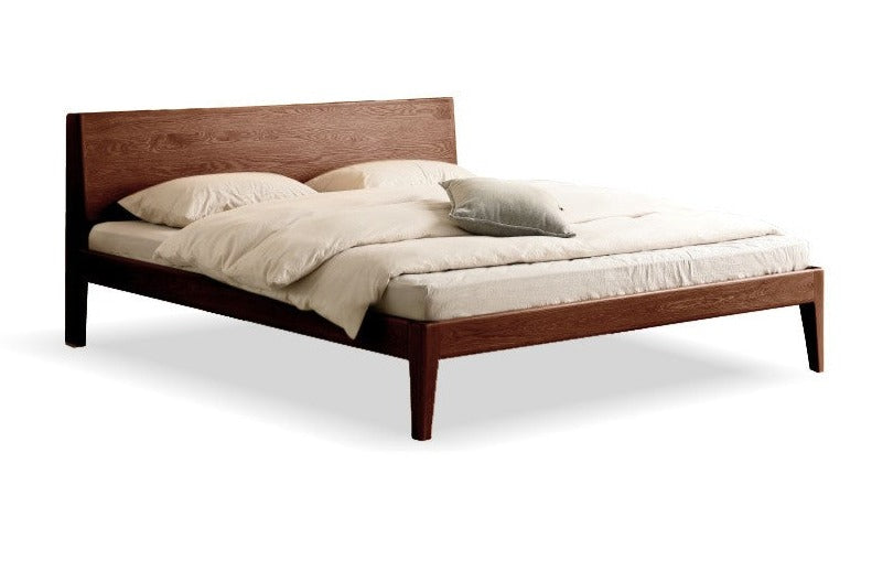 Solid Oak Wood LED Bed Frame with Built-in Lighting - Perfect for Modern Bedrooms, Guest Rooms, and Cozy Home Decor